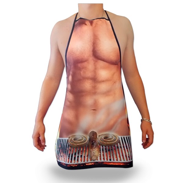 Tablier humoristique grosse poitrine drole marrant barbecue sexy -  Accessoire de déguisement - Achat & prix